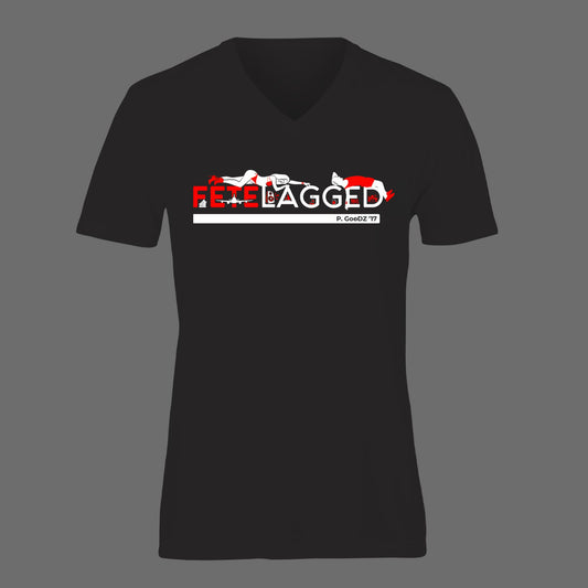 FETELAGGED Women's V-Neck Tee - Black