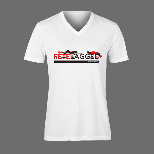 FETELAGGED Women's V-Neck Tee - White